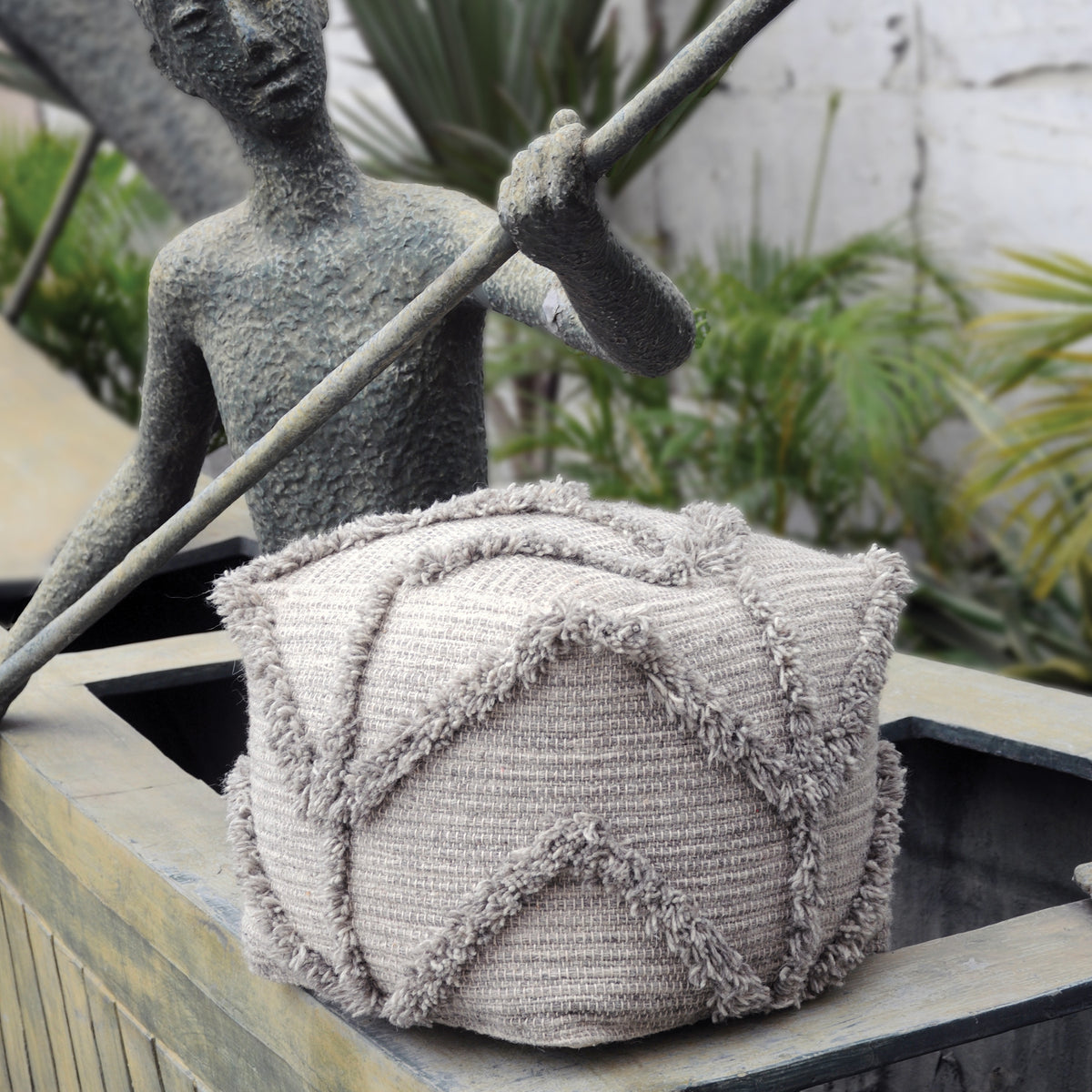 Olfen Pouf, Gray