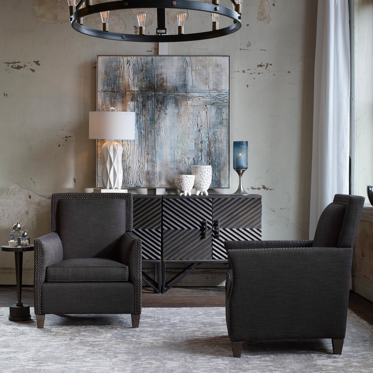 Darick Armchair, Charcoal