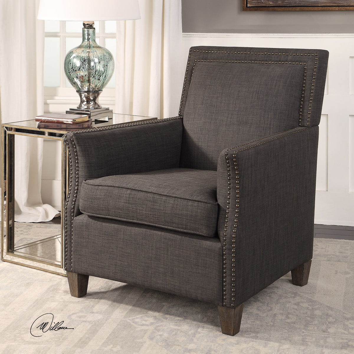 Darick Armchair, Charcoal