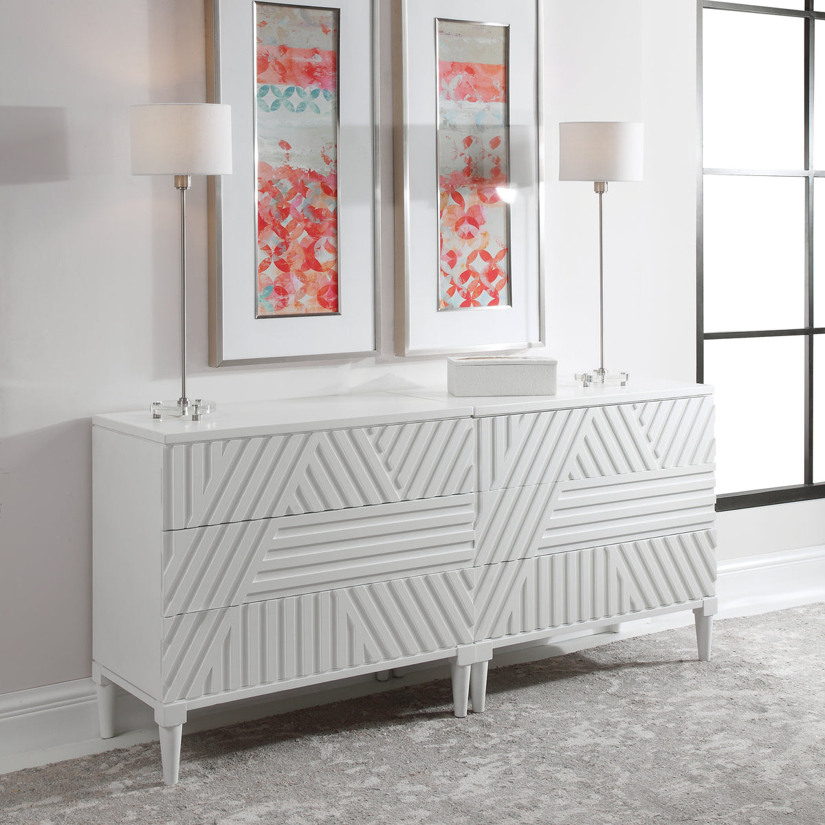 Colby Drawer Chest, White