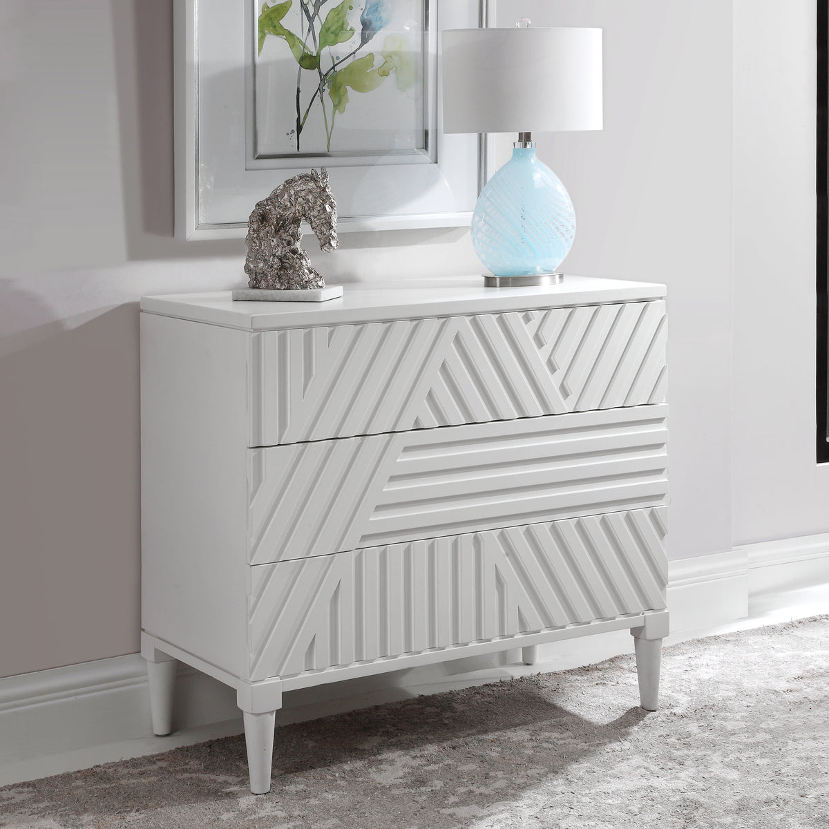 Colby Drawer Chest, White