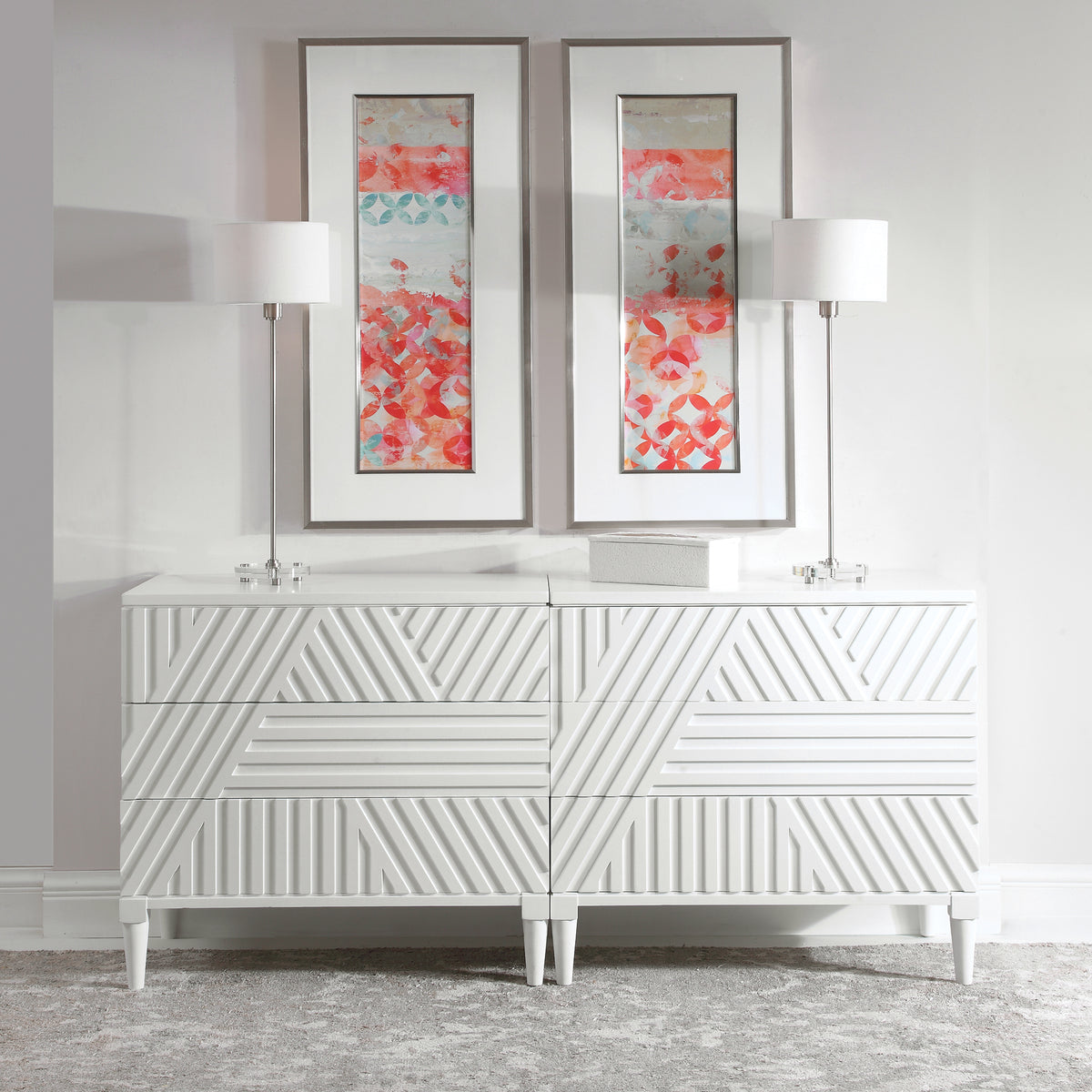 Colby Drawer Chest, White