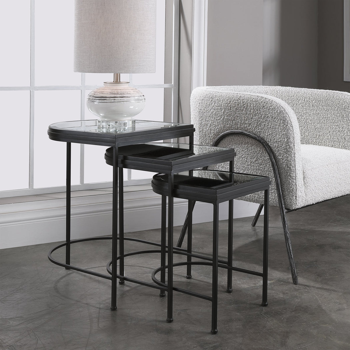 India Nesting Tables, S/3