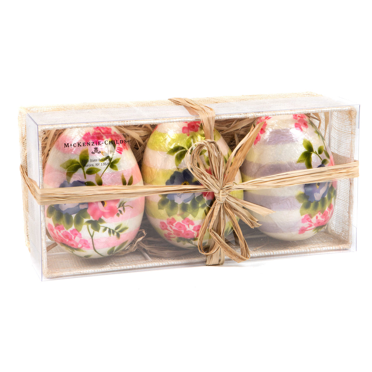 Florabunda Capiz Eggs - Set of 3