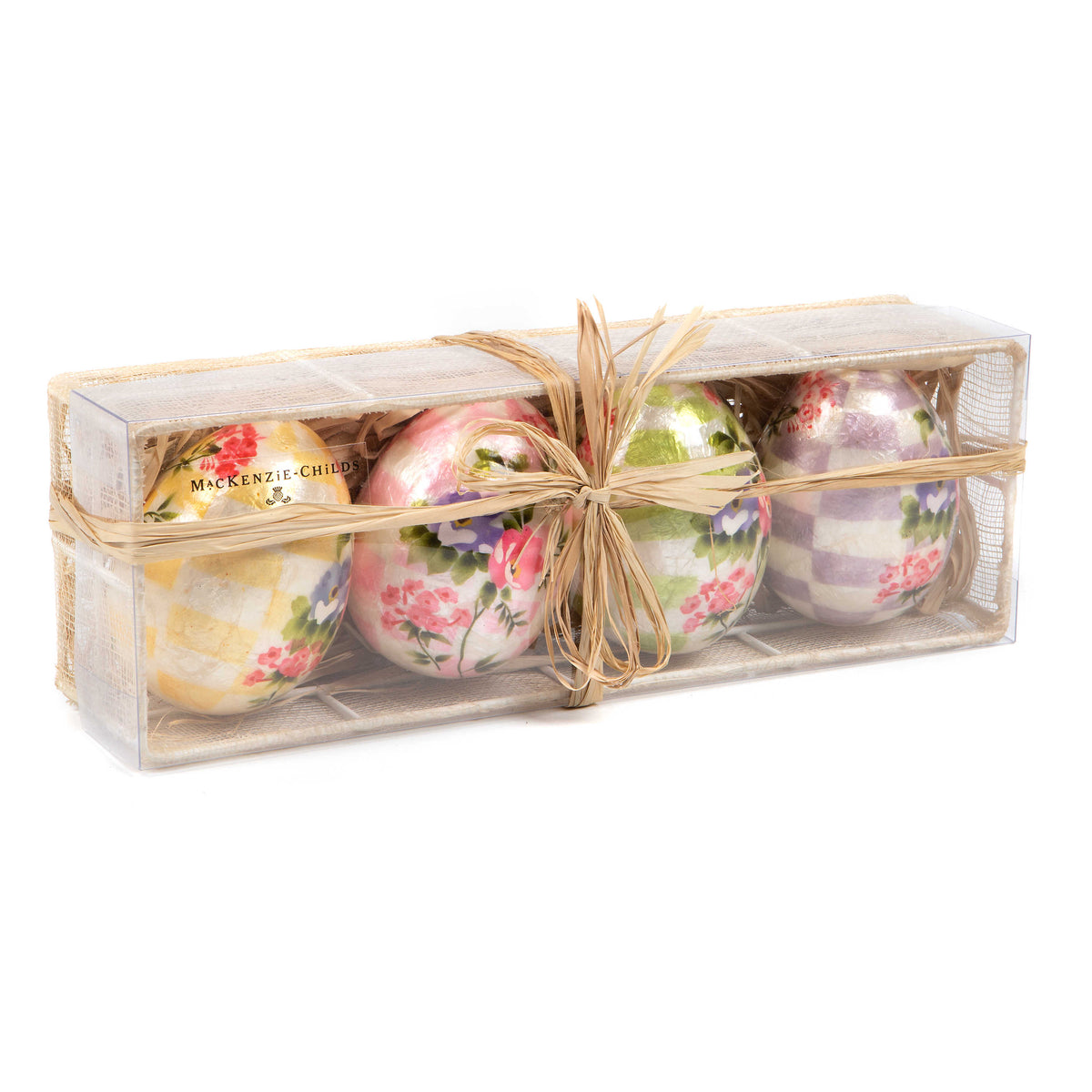 Florabunda Capiz Eggs - Set of 4