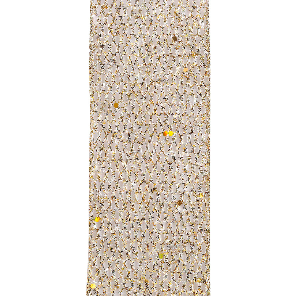 Grand Net Glitter Wired Edge, Gold/silver-2-1