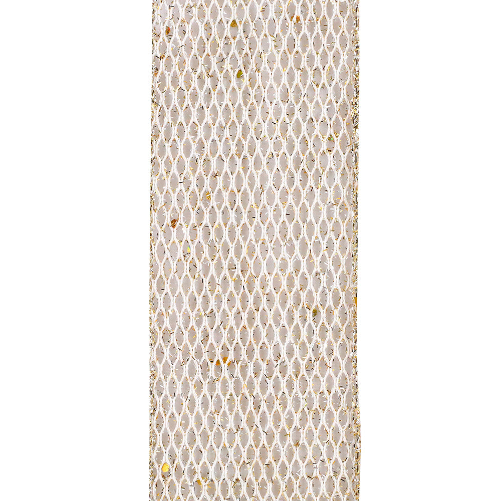Grand Net Glitter Wired Edge, Gold/silver-2-1