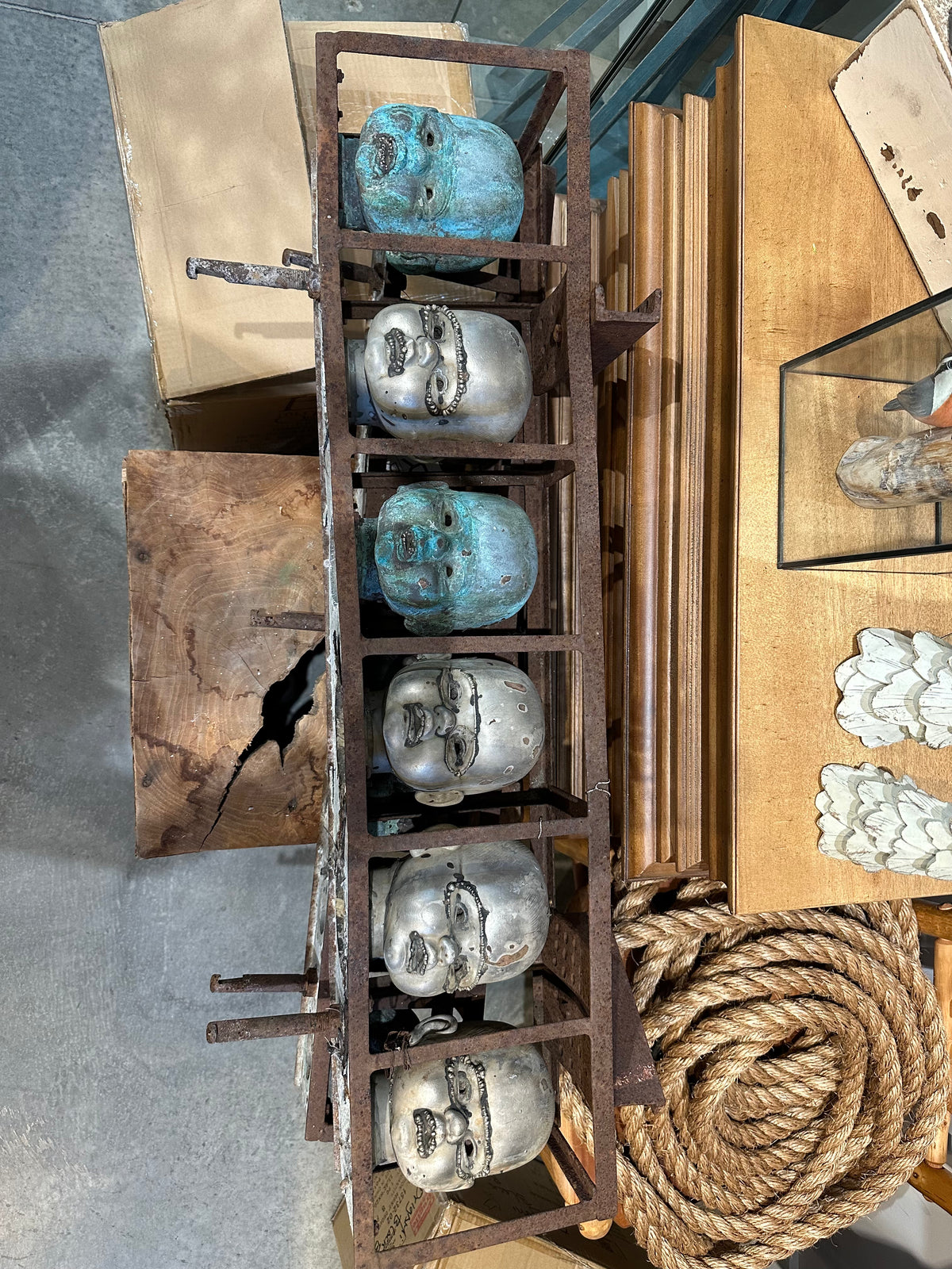 6 Head Bronze Doll Head Mold