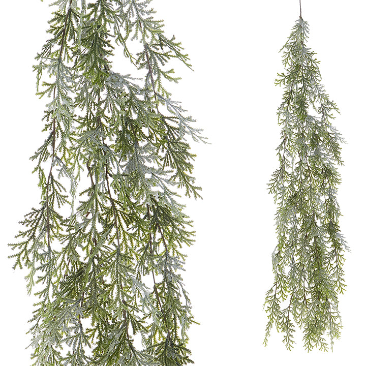 Iced Cedar Garland