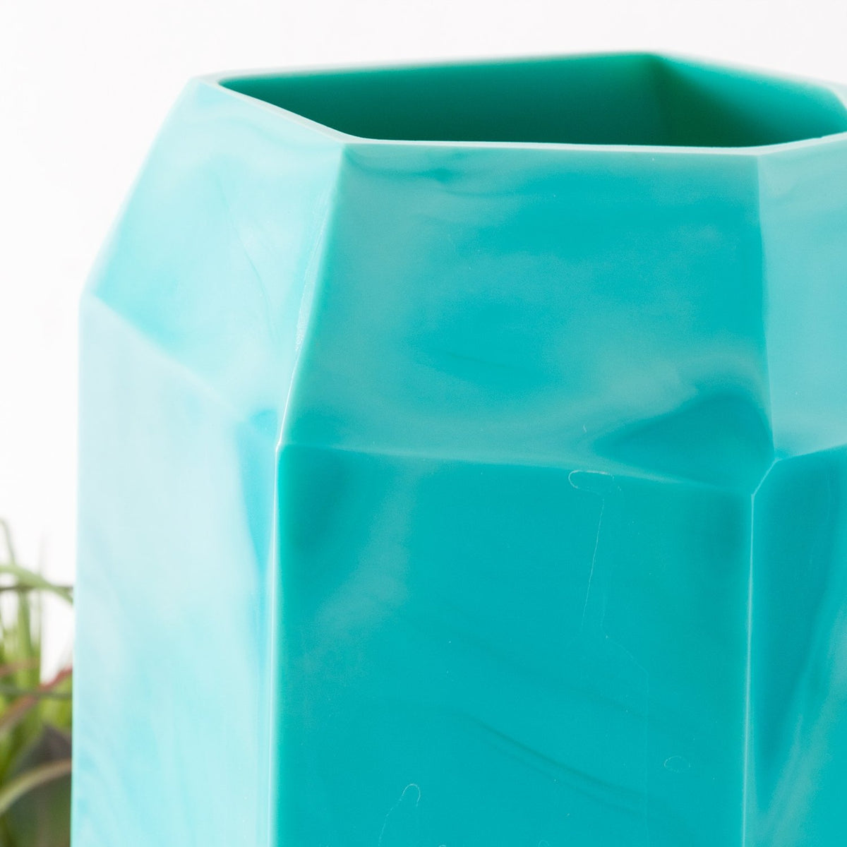 Aqua Glass Vase