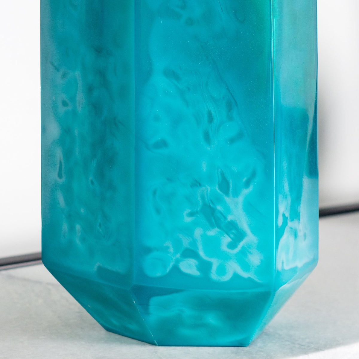 Aqua Glass Vase