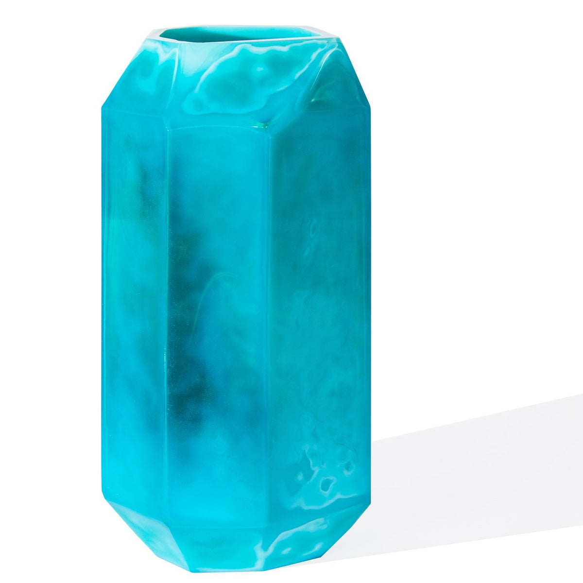 Aqua Glass Vase