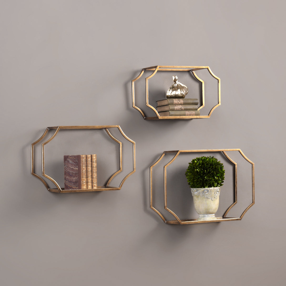 Lindee Wall Shelves, S/3