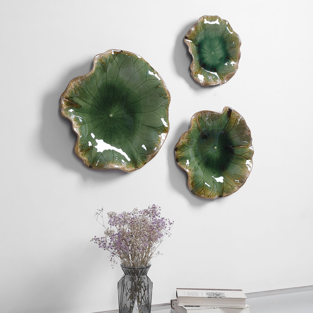 Abella Ceramic Wall Decor, S/3
