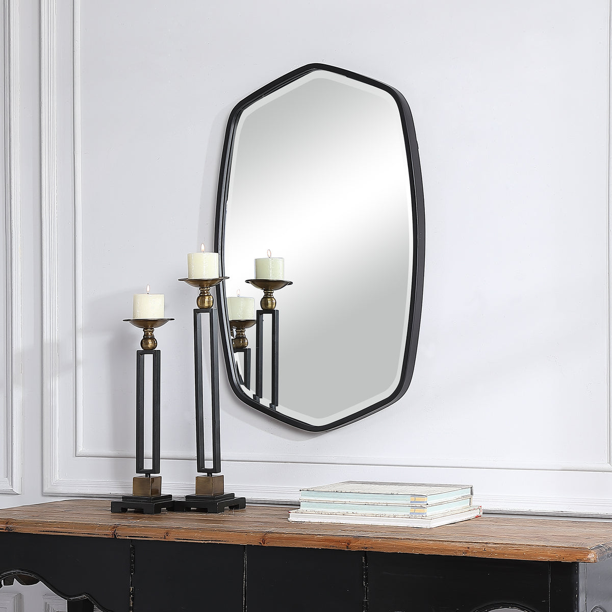 Duronia Black Iron Mirror