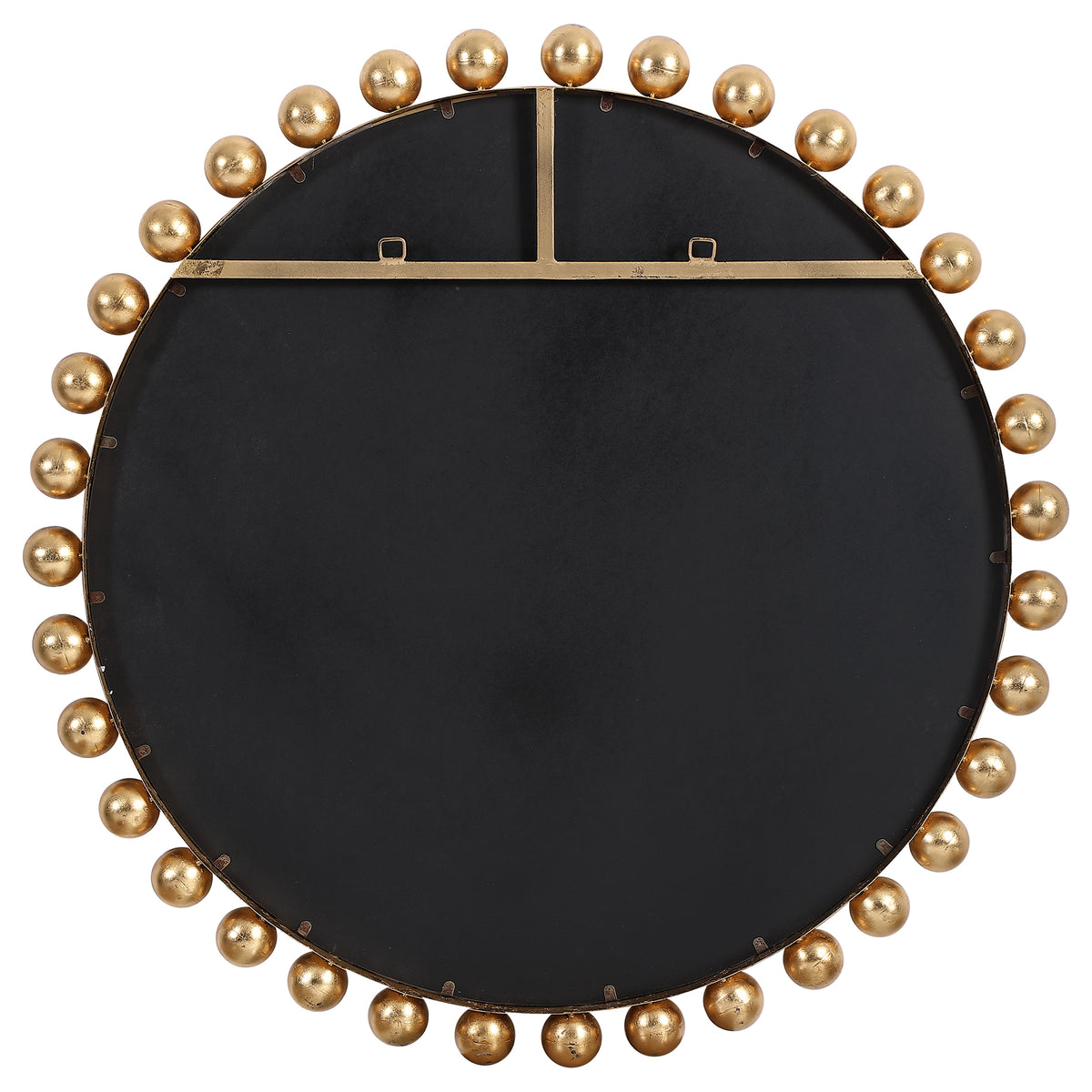 Cyra Gold Round Mirror