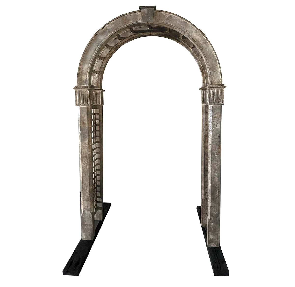 Aged Metal Garden Arbor