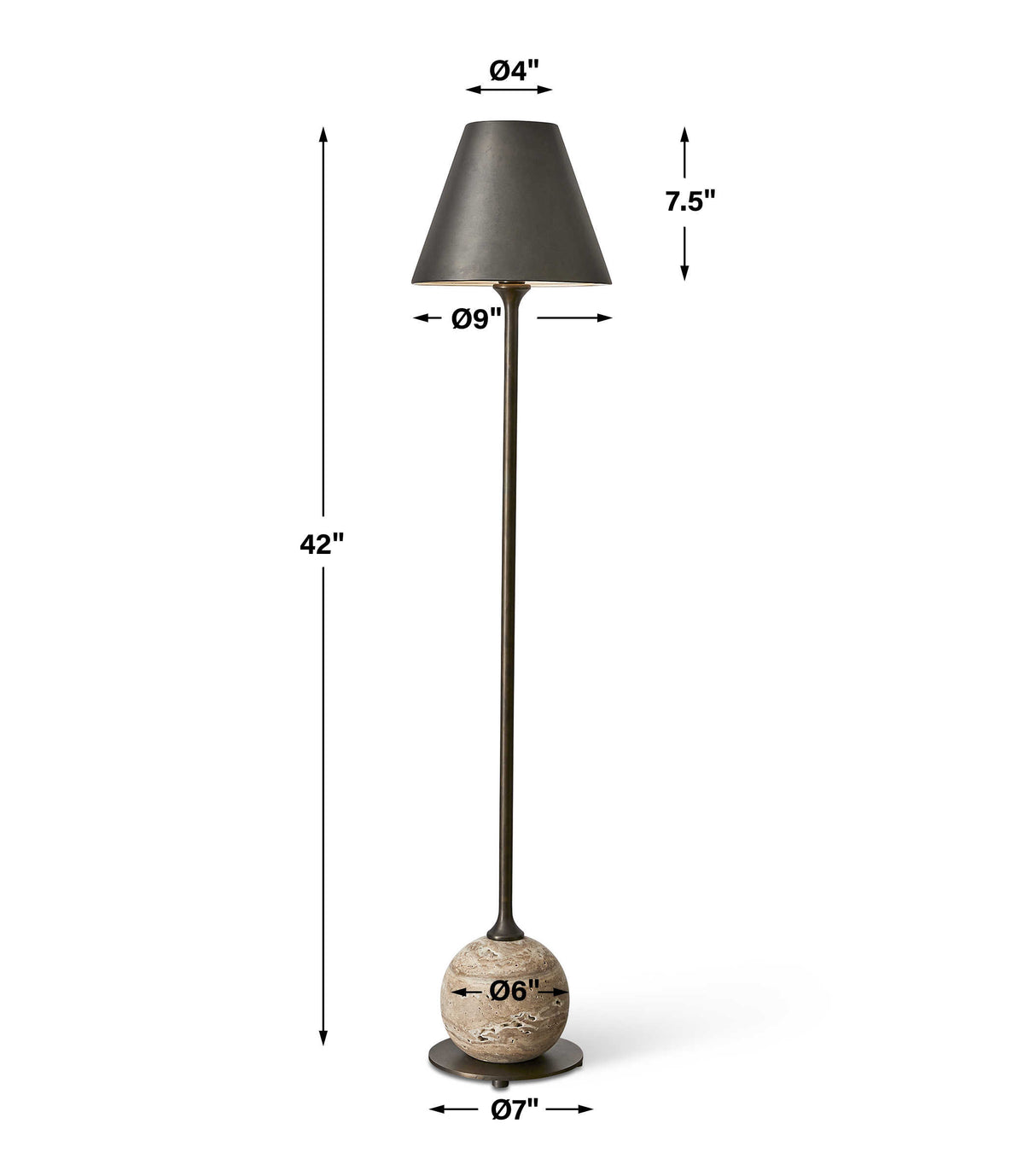Poise Buffet Lamp - Bronze