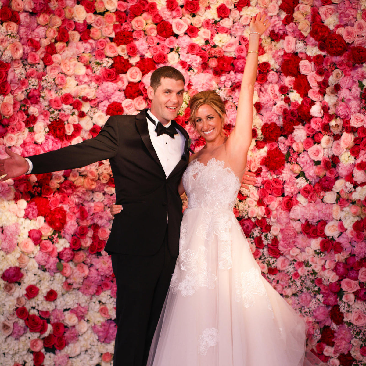 Roses Flower Wall - Backdrop