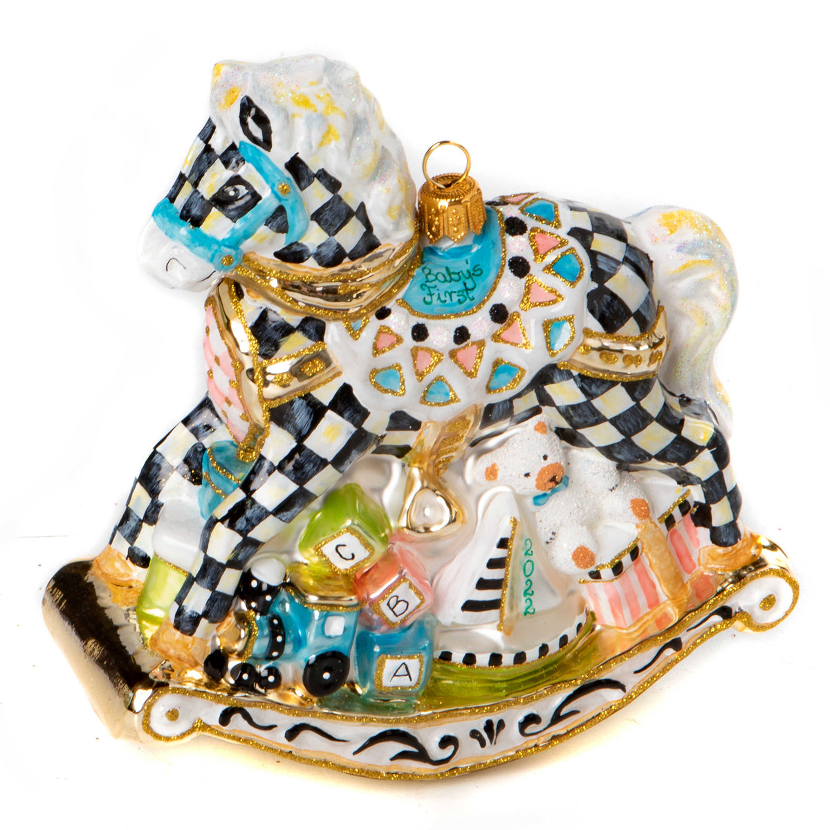 Rock a Baby 2022  Glass Ornament