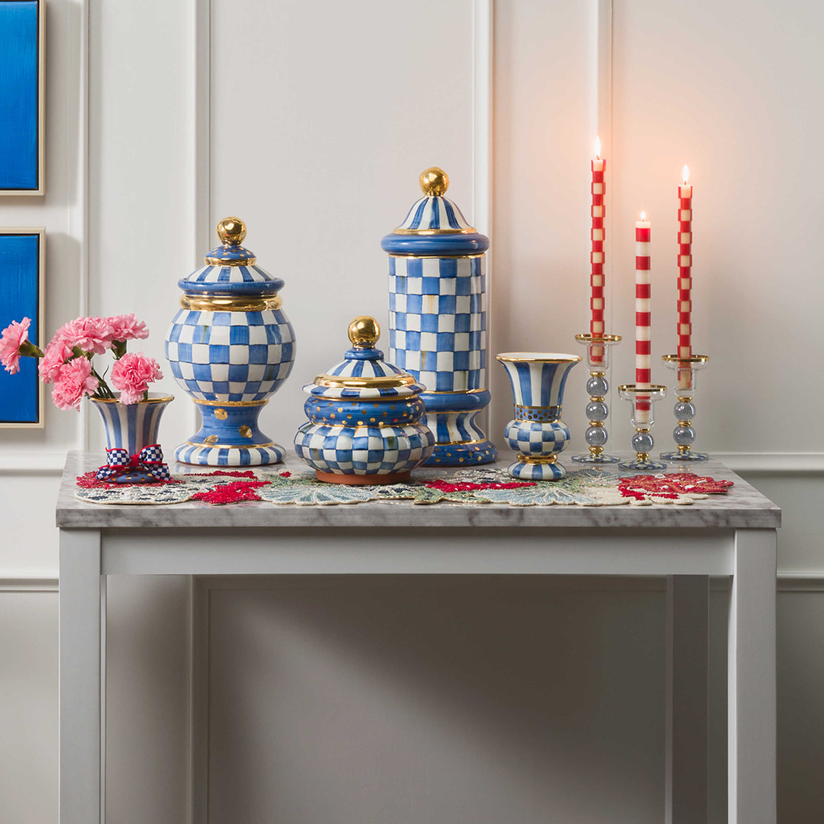Royal Check Column Canister