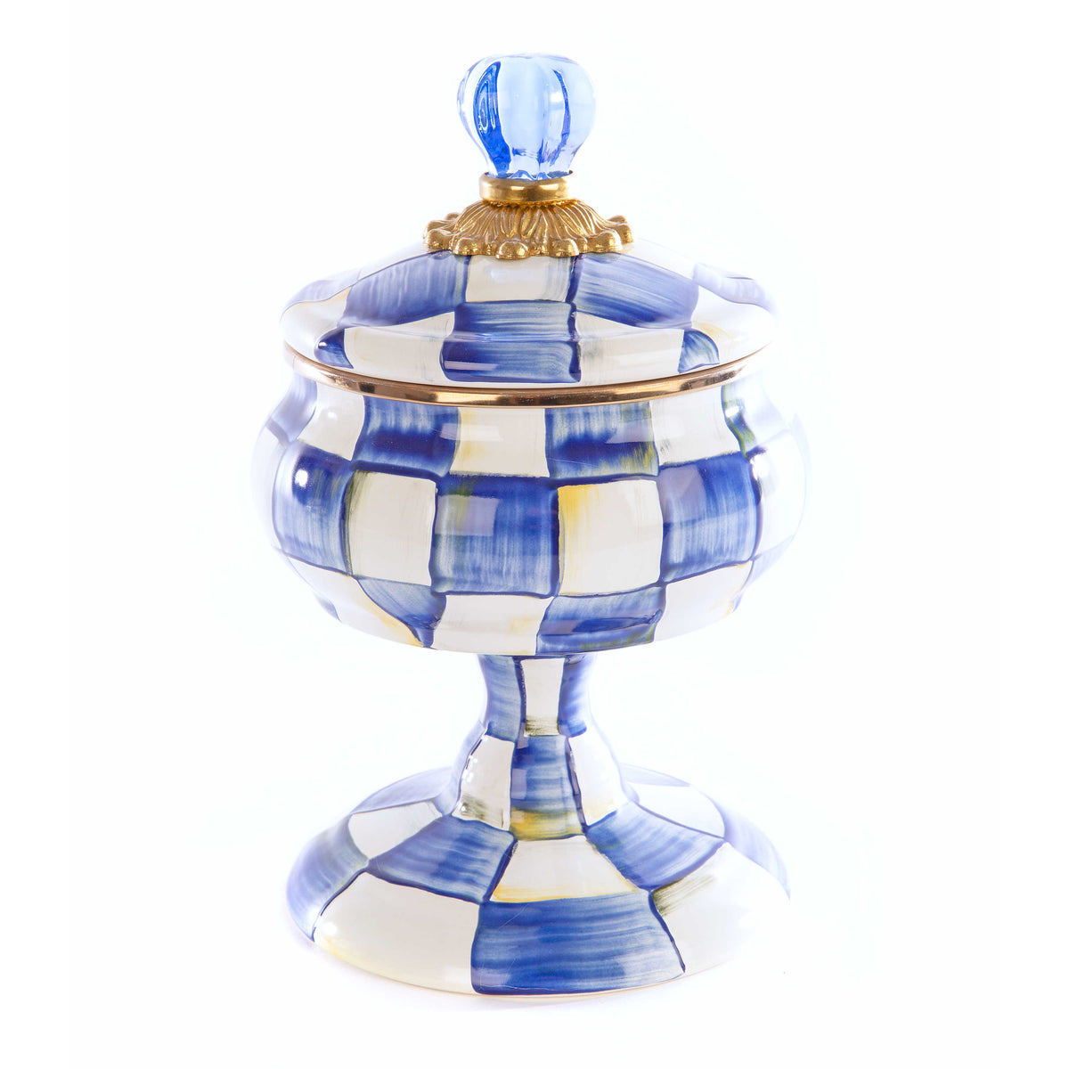 Royal Check Enamel Curiosity Pot