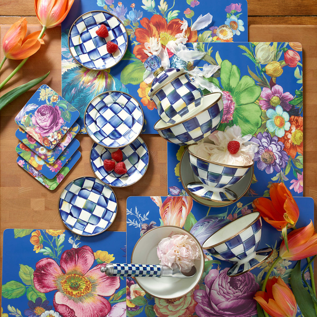 Royal Check Ice Cream Dish