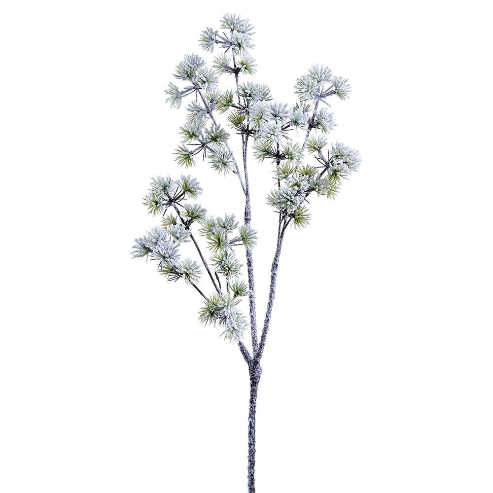 17" Snowy Pine Branch