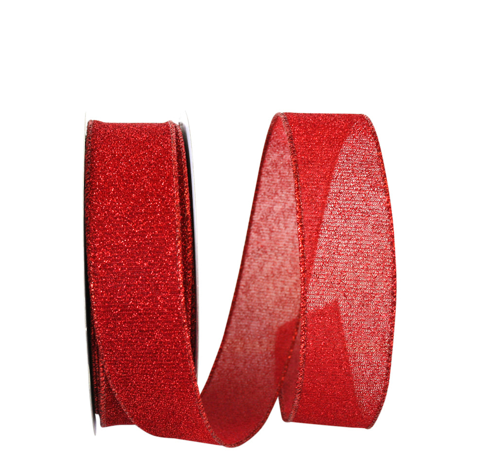 Sparkle Glimmer Radiance Wired Edge, Red