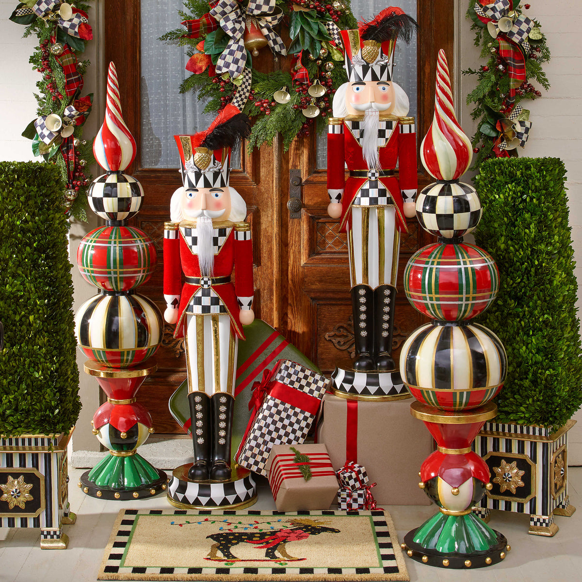 MacKenzie Childs Tartan Trophy Finial