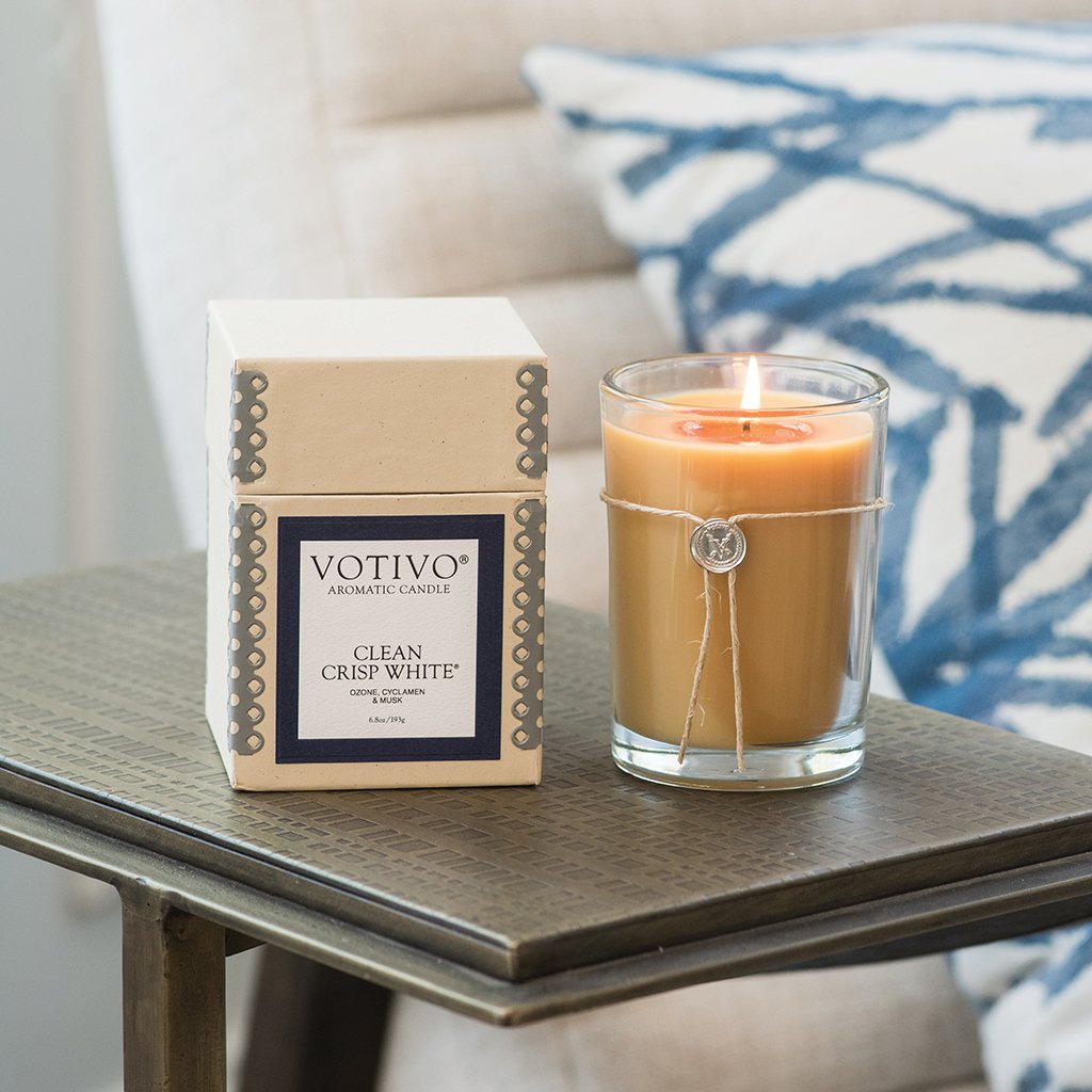 Aromatic Candle Clean Crisp White