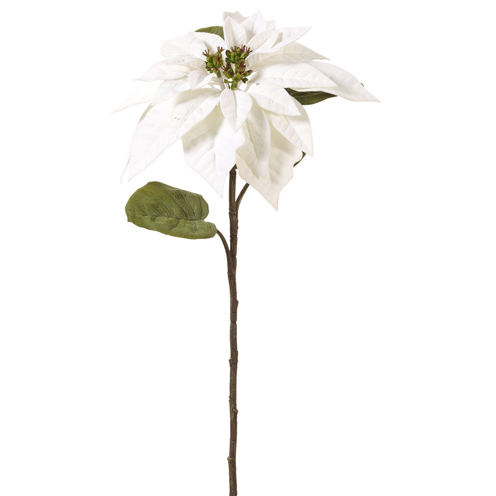 Velvet Poinsettia Stem