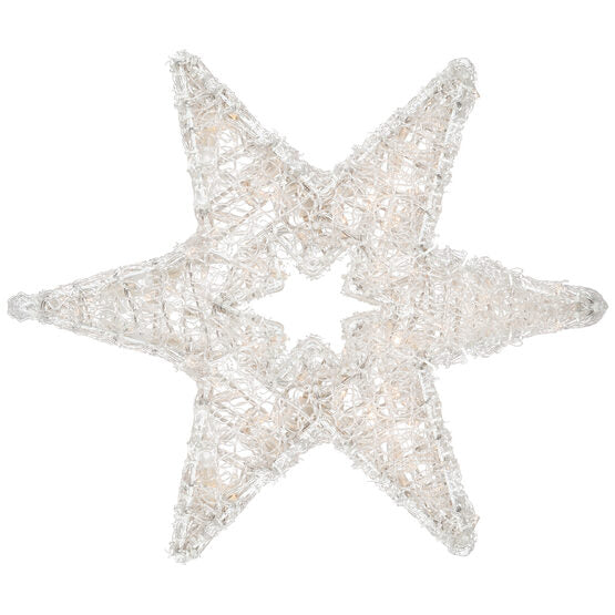 LED Dimensional Six Point Star