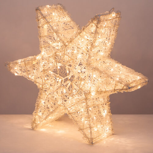 LED Dimensional Six Point Star