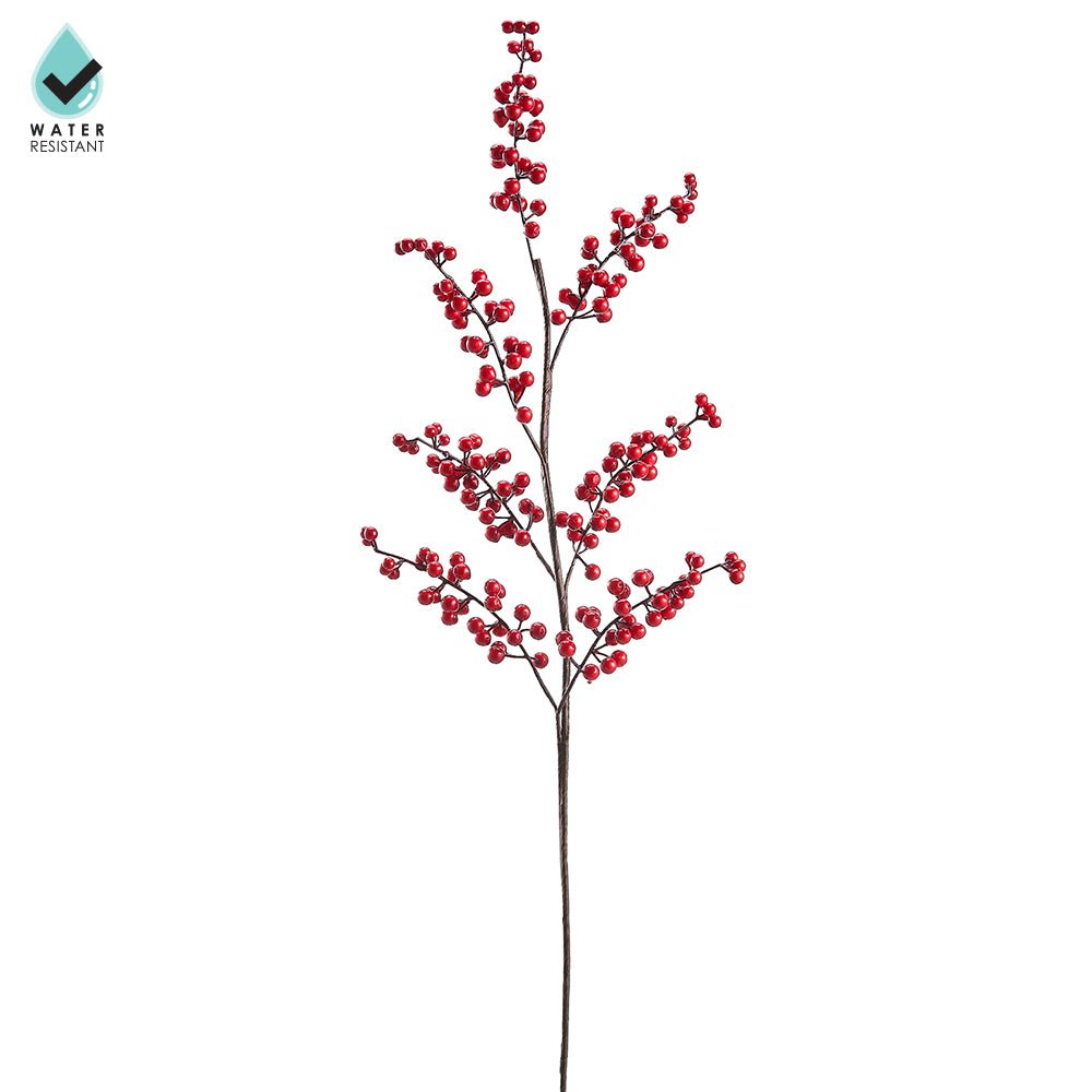 35" Red Berry Branch