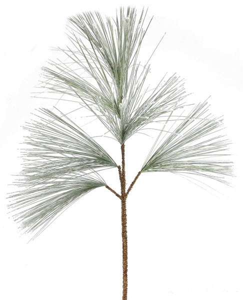 35"L Icy Wispy Pine Branch