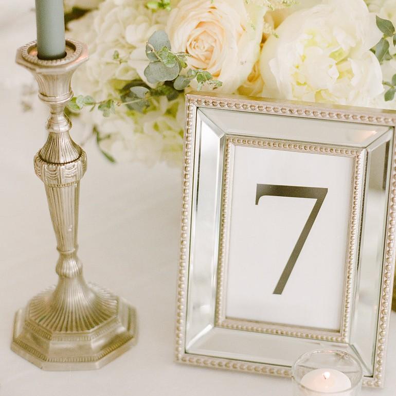 Glitter Table Numbers