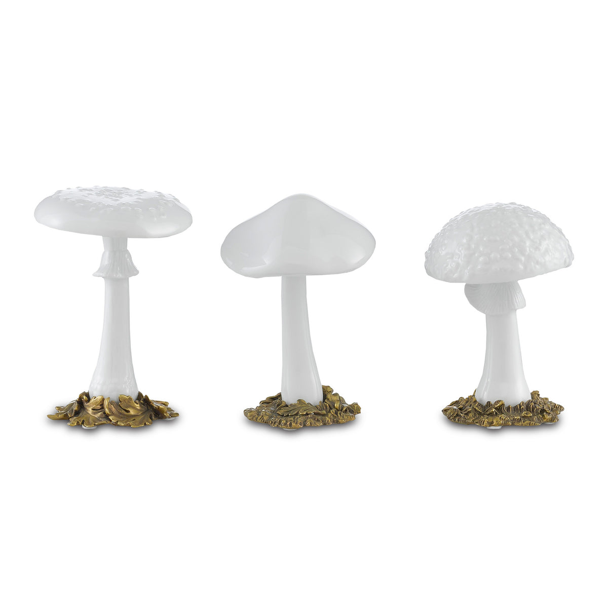 Dreamland Mushrooms on Bronze Set of 3