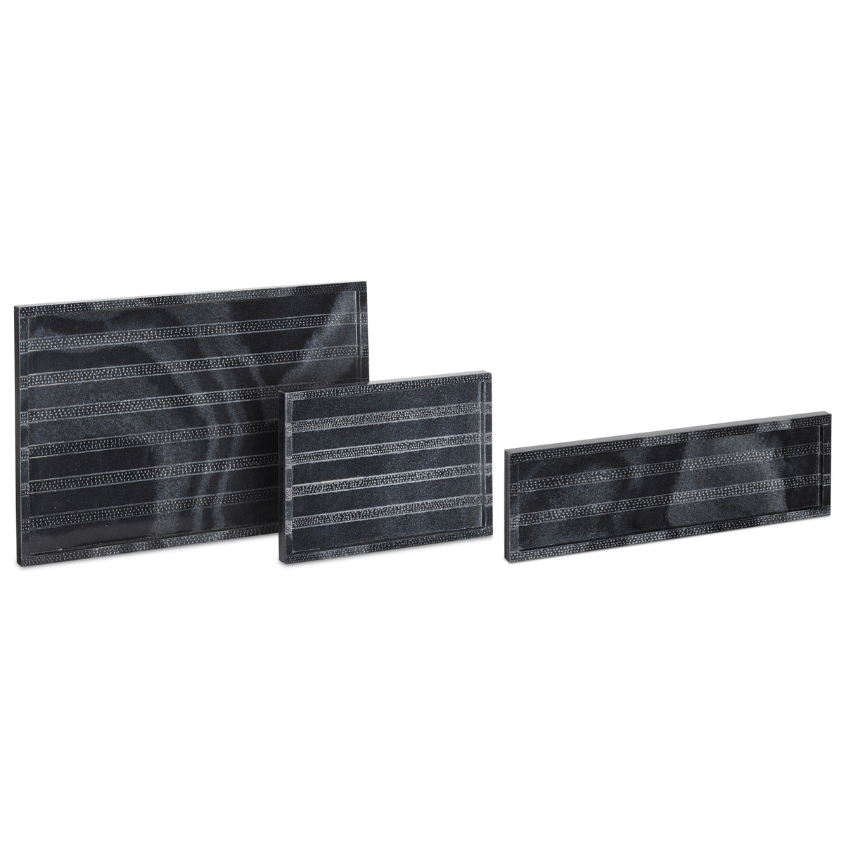 Everett Black Tray Set