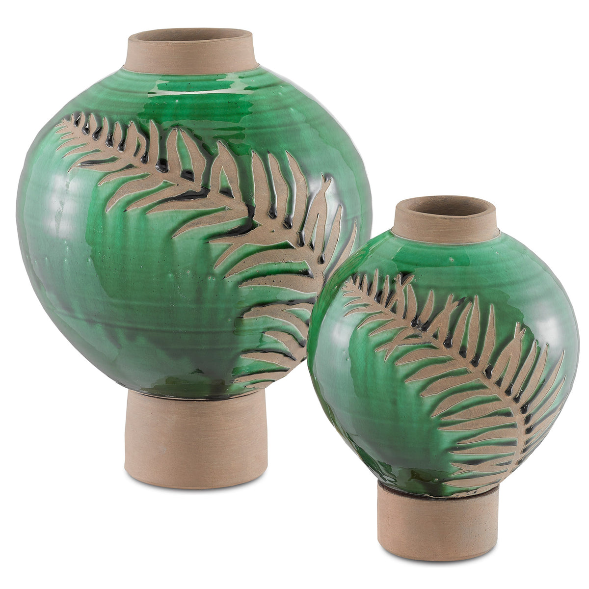 Fern Large Emerald Vase