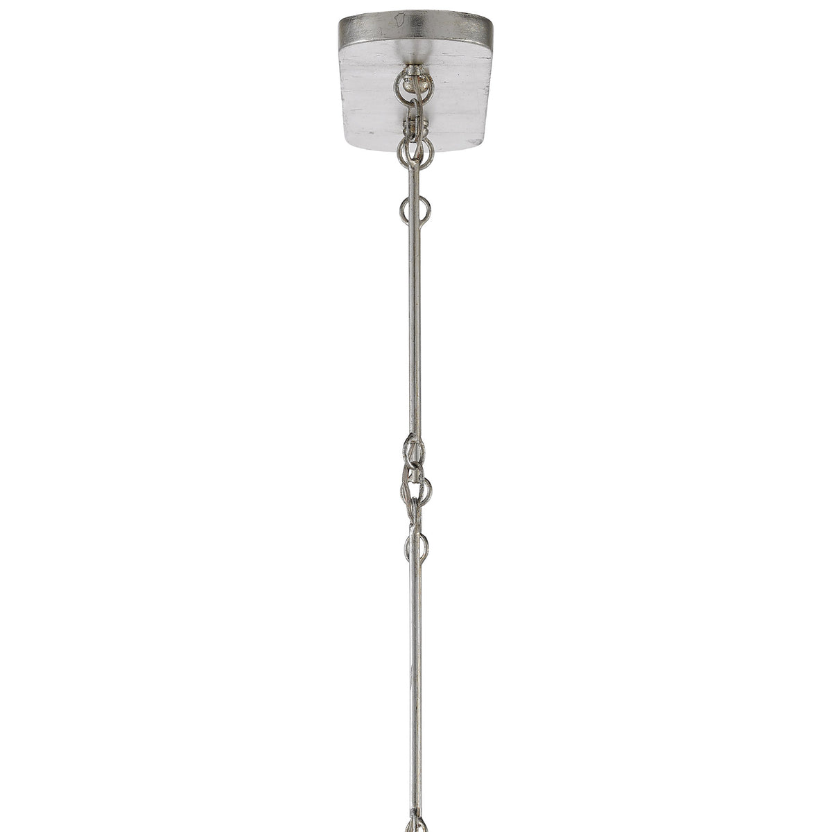 Grand Lotus Silver Oval Chandelier