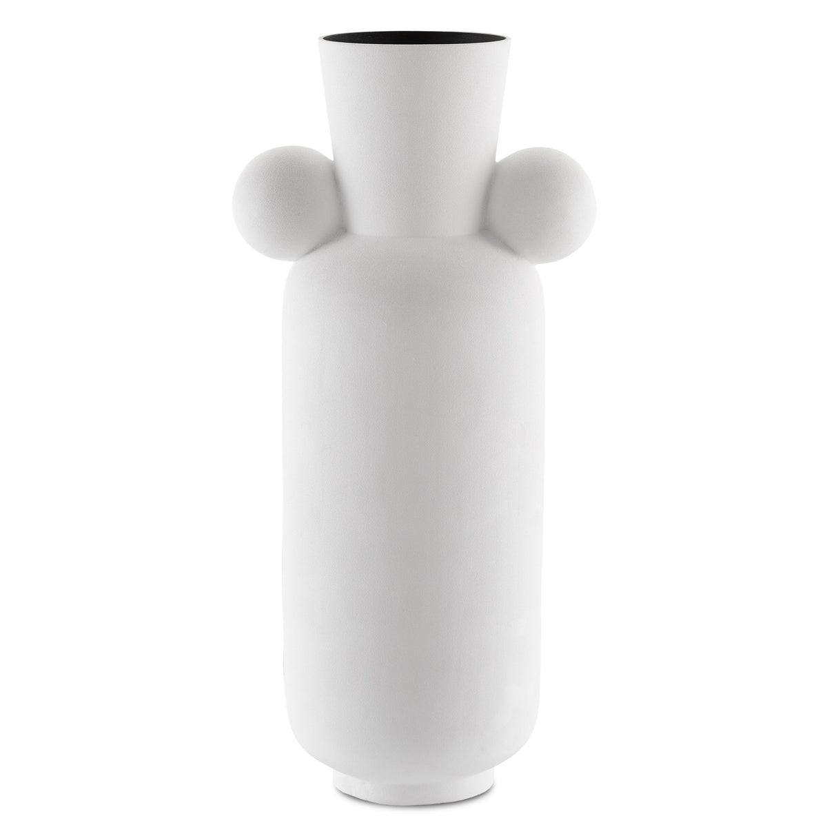 Happy 40 Tall White Vase