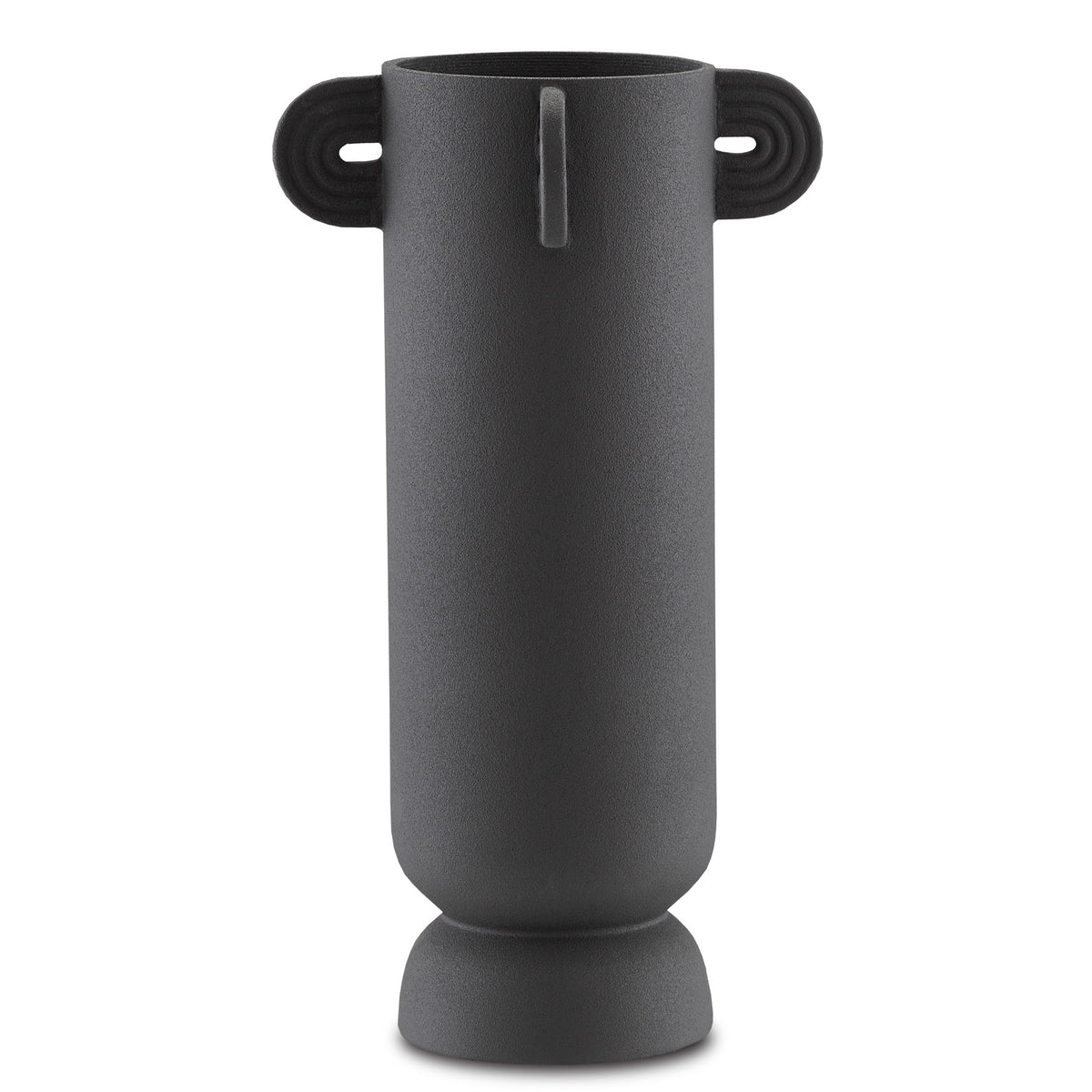 Happy 40 Tube Black Vase