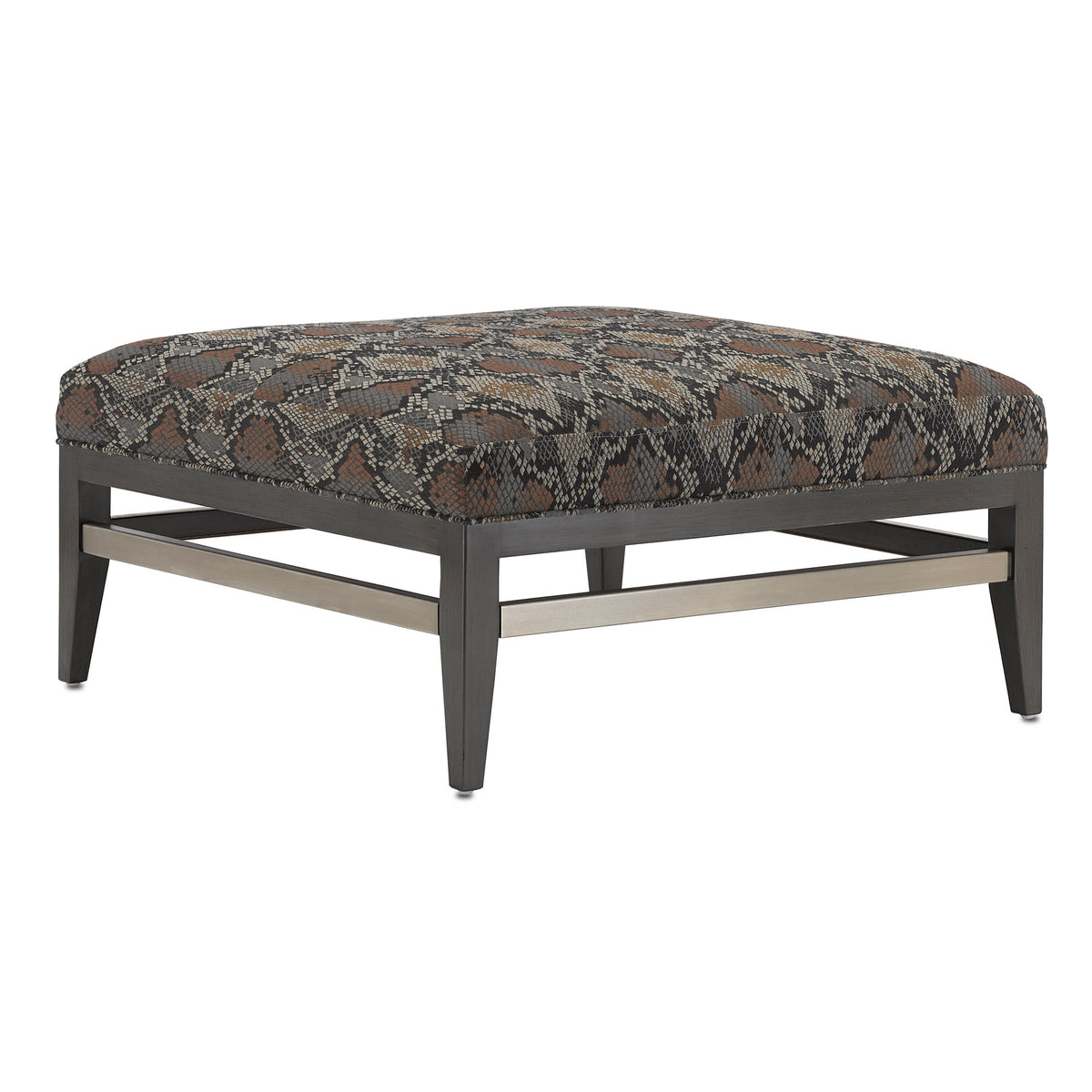 Hugo Graphite Ottoman