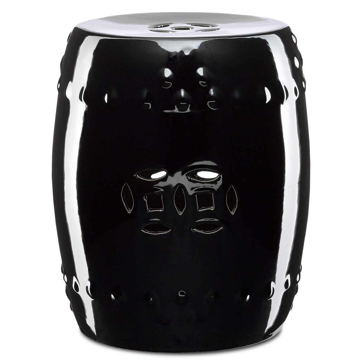 Imperial Black Garden Stool