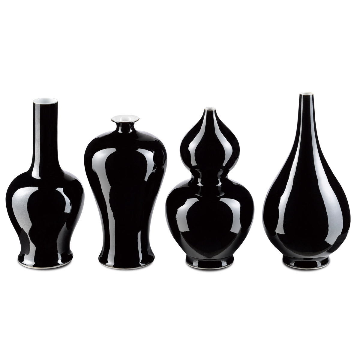 Imperial Black Vase Set