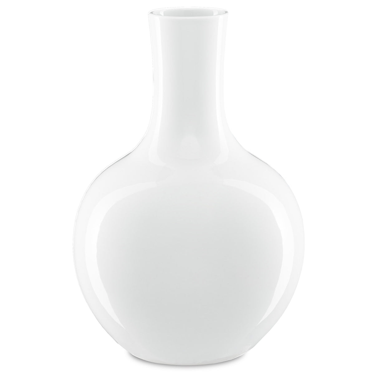 Imperial White Large Gourd Vase