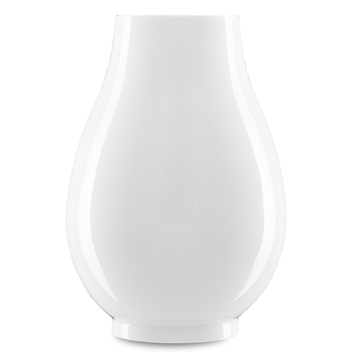 Imperial White Round Vase