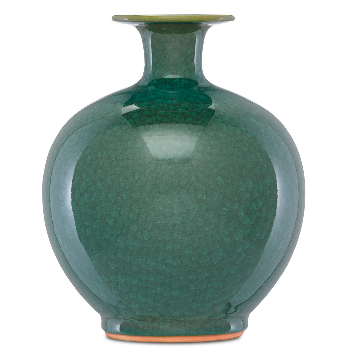 Kara Large Crystalized Green Vase
