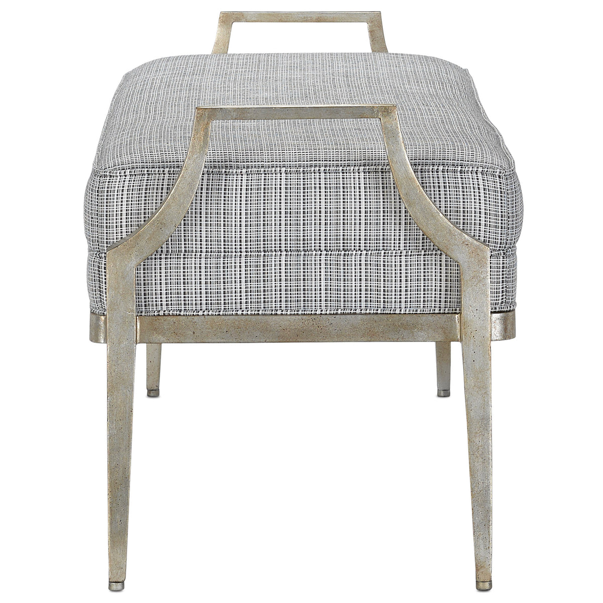 Torrey Tuxedo Silver Bench